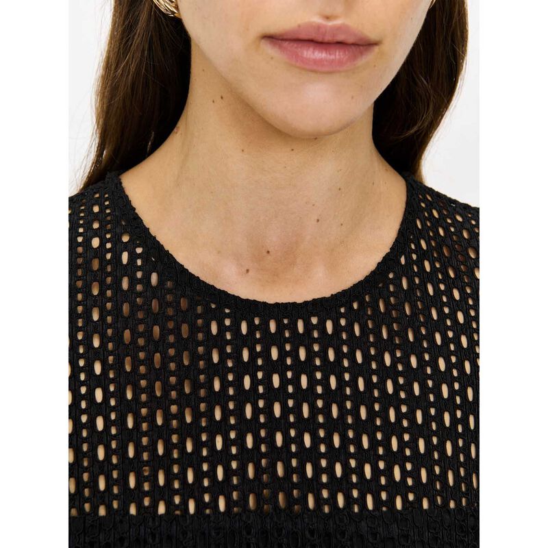 Veronika Maine European Lace Belted Midi Dress image number 2